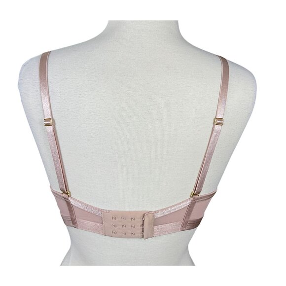 Soma LIghtest Lift Pink Blush Mesh Plunge Underwire Bra 36DD Adjustable Straps - Picture 5 of 5